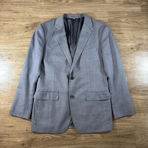 Bonobos Slim Fit Wool Blend Blazer 40R Blue Gray Stretch 2 Button Sport Coat